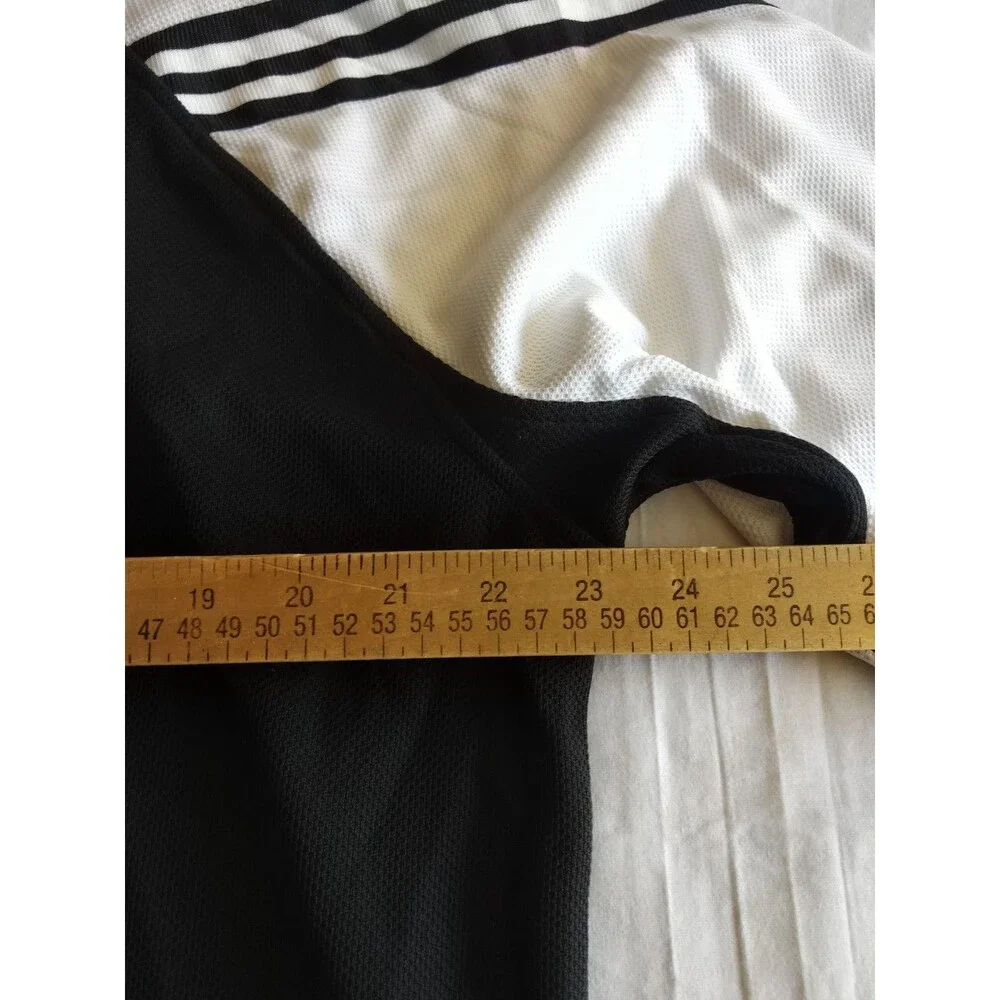 Damaged* Vtg 2005 Adidas 3-Stripe Woven Shirt Men Size L NWT Deadstock Black Wht